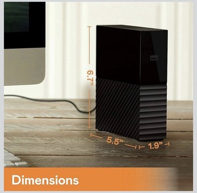 WD My Book 12TB External Desktop Hard Drive USB 3.0 NEW Sealed