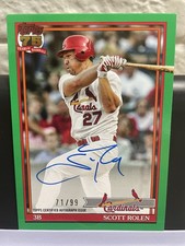 2026 Topps Scott Rolen 1991 Auto Green /99 #91A-SR. St. Louis Cardinals HOF