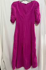 Time And Tru Women’s Double Cloth MIDI Dress U pick sizes Orchid Glow New