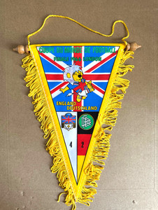 Petit Fanion / Wimpel Vintage – Bulgarie Fédération – Drapeau De Table Ancien
