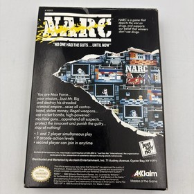 Narc (Nintendo NES)  Game  CIB With Manual! Complete Excellent Authentic