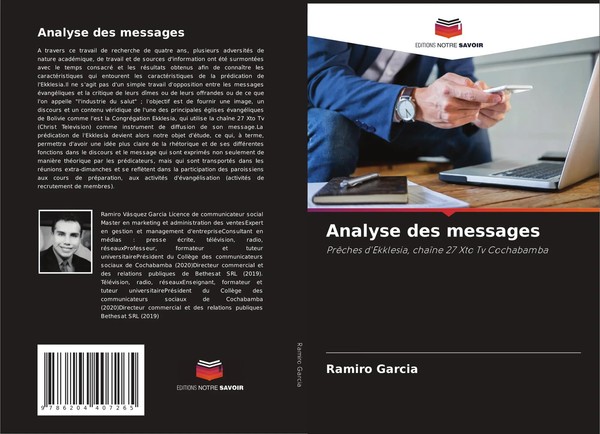 Ramiro Garcia | Analyse Des Messages | Taschenbuch | FranzöSisch (2022)-image