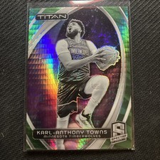 2023  Panini Spectra - Titan Karl-Anthony Towns #1 International Green Prizm /75