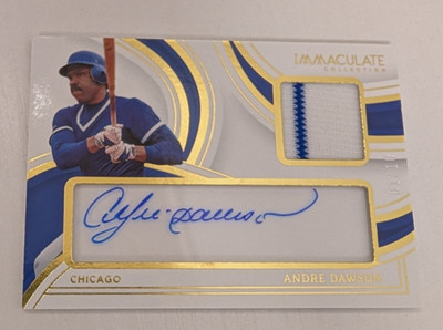 2023 Panini Immaculate Baseball Andre Dawson Auto Patch ICB-AD/10