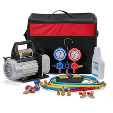 4CFM 1/3HP HVAC Vacuum Pump Air Conditioning Vacuum Pump w/Oil Bottle