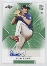 2021 Leaf Perfect Game National Showcase Green 7/10 Patrick Galle Auto 0b2