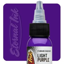 Eternal Ink Light Purple 1 oz Tattoo Ink Classic Purple with Strong White Ba...