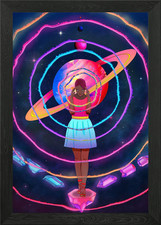 Interstella Framed Wall Art Poster Canvas Print Picture