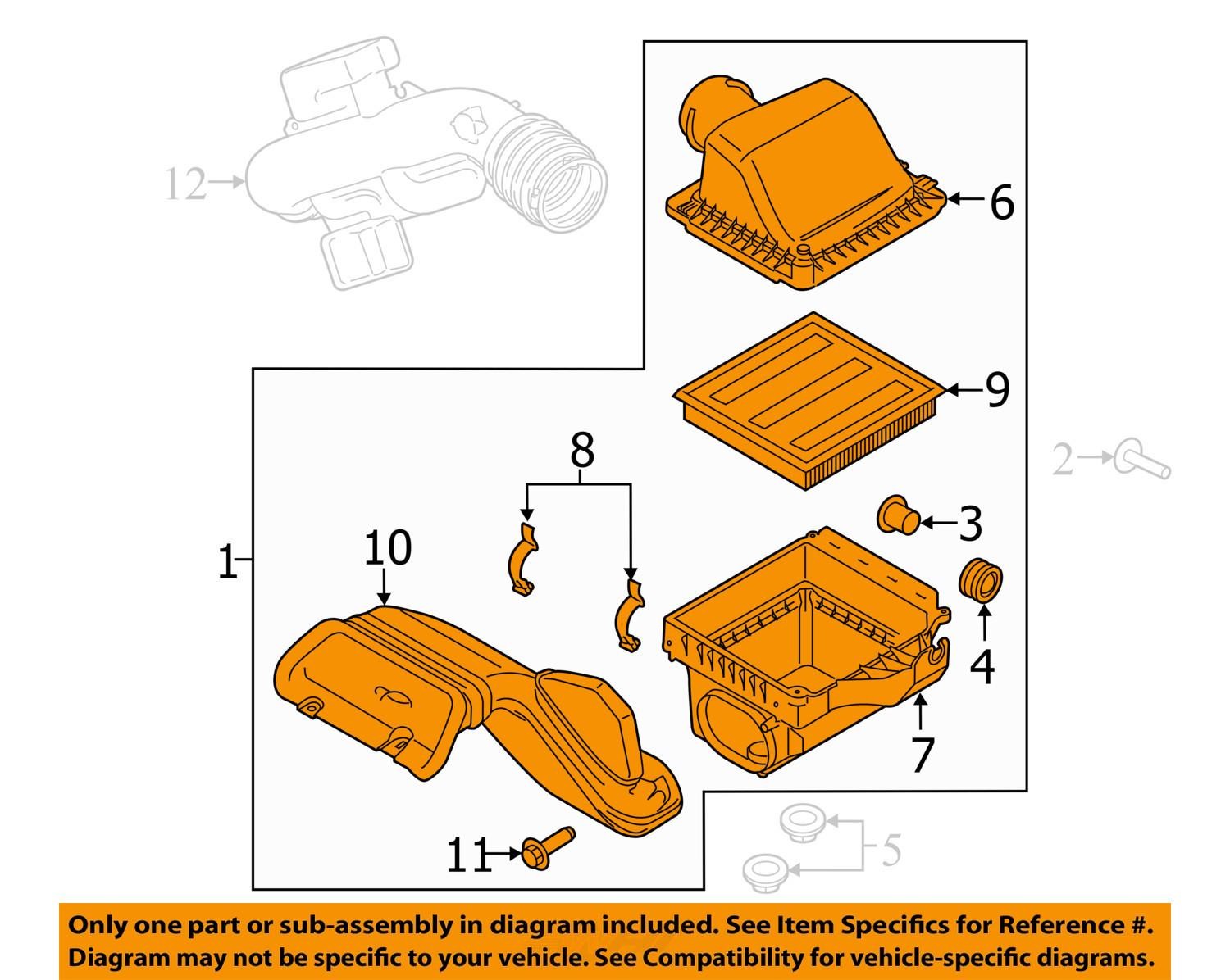 Air Cleaner 5.0L Fits 18-20 FORD F150 PICKUP 573594