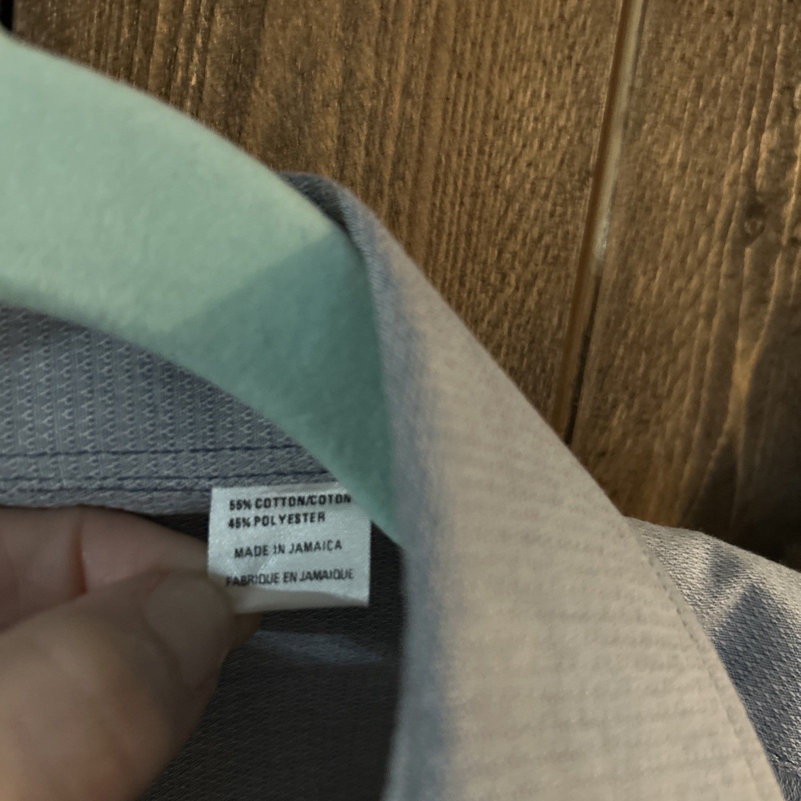 Camicia uomo Yves Saint Laurent colletto con bottoni blu 16 5 34 35