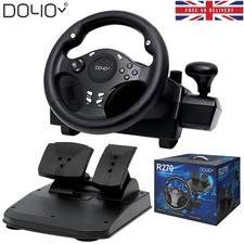 R270 Racing Steering Wheel With Pedals Shifter for Xbox P3 P4 PC Kid Gifts