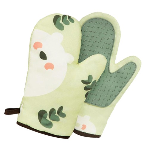 Anti Scald Gloves Kitchen Heat-resistant Protective Oven Household Baking - Foto 6 di 12