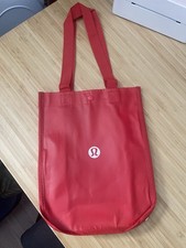Lululemon Shopping Tote Reusable Bag Red Small 12"x9"