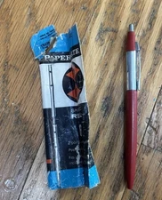 Vintage Paper Mate Double Heart medium point Profile Pen Red With Refill