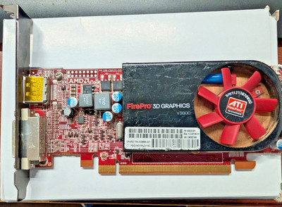 AMD FirePro 3D Graphics V3800 512MB Video Card HP 608886-001 608528-002 DP/DVI