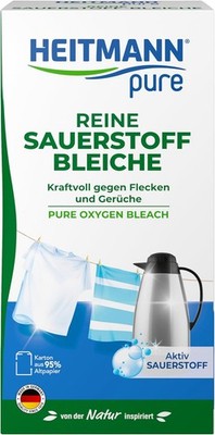 HEITMANN pure Reine Sauerstoffbleiche | Bleichmittel aus Aktiv-Sauerstoff und