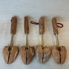 2 PAIRS Nordstrom Women's Cedar Wood Split Toe Shoe Trees Made in USA - MEDIUM