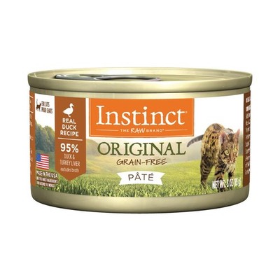 Instinct Original Grain Free Canned Cat Food 24 Pack Duck Protein Rich 3 Ounce