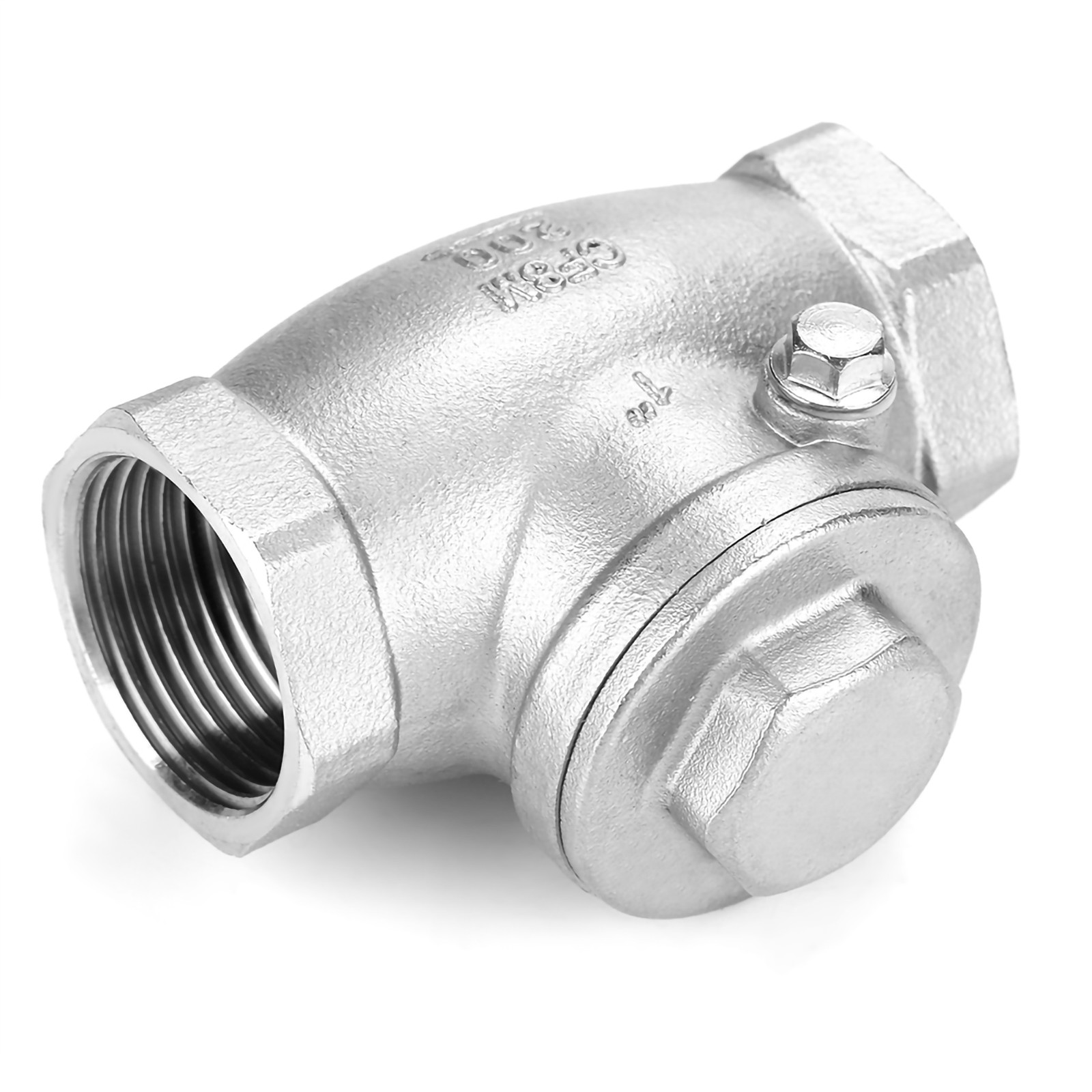 1 DN25 Stainless Steel One Way Swing Check Valve Female Thread WOG 200PSI