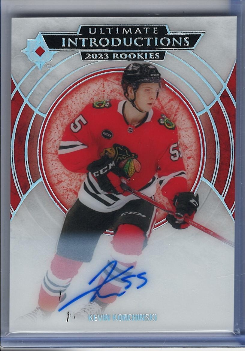 2023-24 Ultimate Collection Kevin Korchinski Ultimate Introductions Autographs