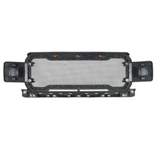 For 2018 2019 2020 Ford F150 Raptor Style Steel Front Bumper Grille Grill w/LED
