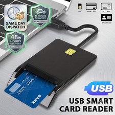 USB 2.0 CAC Reader DOD Military Common Access for ID IC Bank Credit Smart Card
