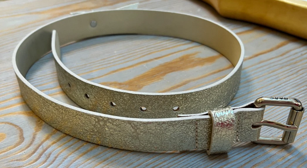 Marc by Marc Jacobs Brown Orange Leather Chain Belt Gold Tone Rare Marc by Marc Jacobs Women main image 4