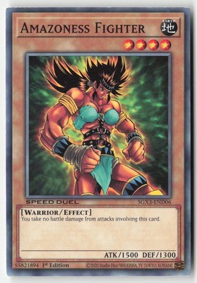 Yugioh - Amazoness Fighter SGX3-END06 1st Edition - Speed Duel GX: Duelists of S
