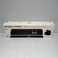 Logitech MX Keys S Combo for Mac, Wireless Keyboard and Mouse with Palm Rest