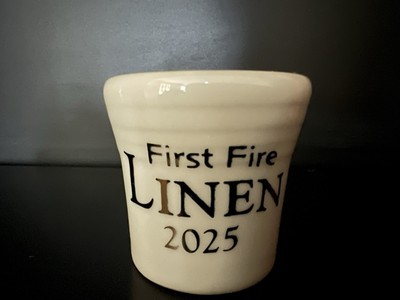 Fiesta  ️ LINEN Off White First Fire Shot Glass 2025 Limited Edition 1st