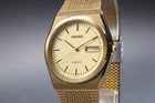 Near MINT Vintage 1989 SEIKO Majesta 9533-7000 Gold Quartz Date Mens Watch JAPAN