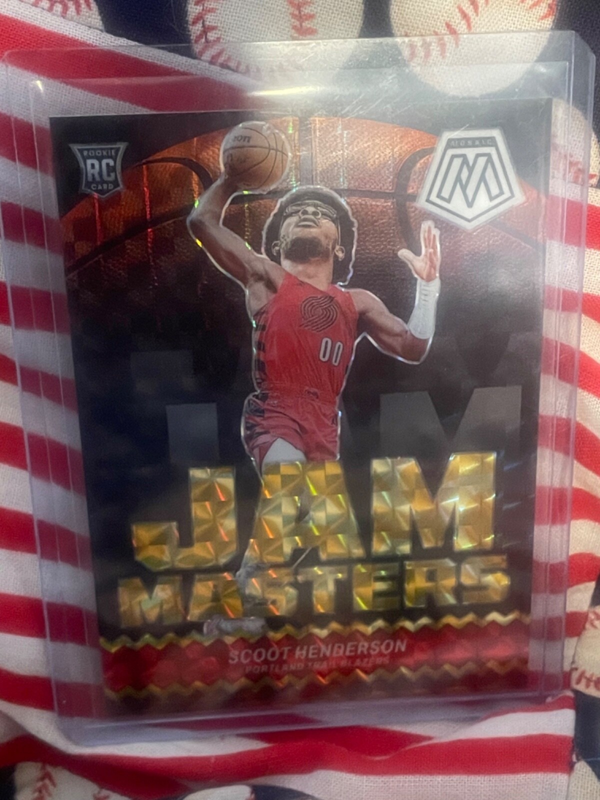 2023 24 Panini Mosaic Scoot Henderson Jam Masters Reactive Yellow /99