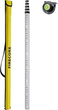 16-Foot Aluminum Grade Rod - 10Ths, 5 Sections Telescopic with Bubble Level-Flr5