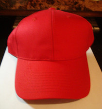 Youth Baseball/Soft Ball Cap Dark Red w/ Adjustable Strap New