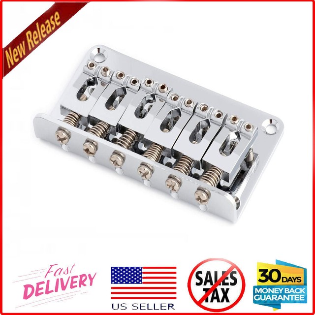 Chrome Guitar Top Load Hardtail Fixed Bridge Fit Fender Stratocaster