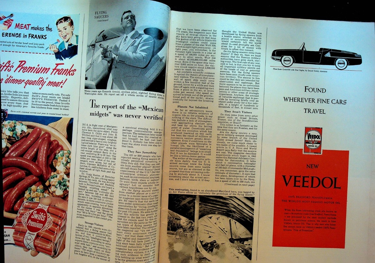 Look Magazine July 18 1950 Flying Saucers Billy Graham Alcoholics