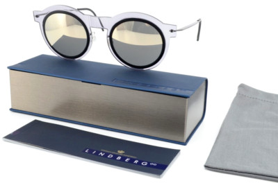 LINDBERG Sonnenbrille 8324 47-25 C07 T802 140 U9 Sun Titaniun Zeiss Round Psy ML