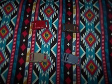 Wet Nose Designs Rich Brown  Rust Aztec Dog Collar Southwest COLOR Buckle