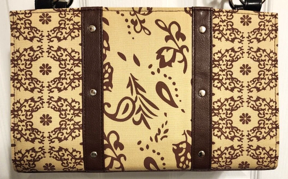 NUEVO - MICHE - Bolso Clásico Shell - "Alina" - Estampado Paisley Marrón - Retirado Foto 2 de 4