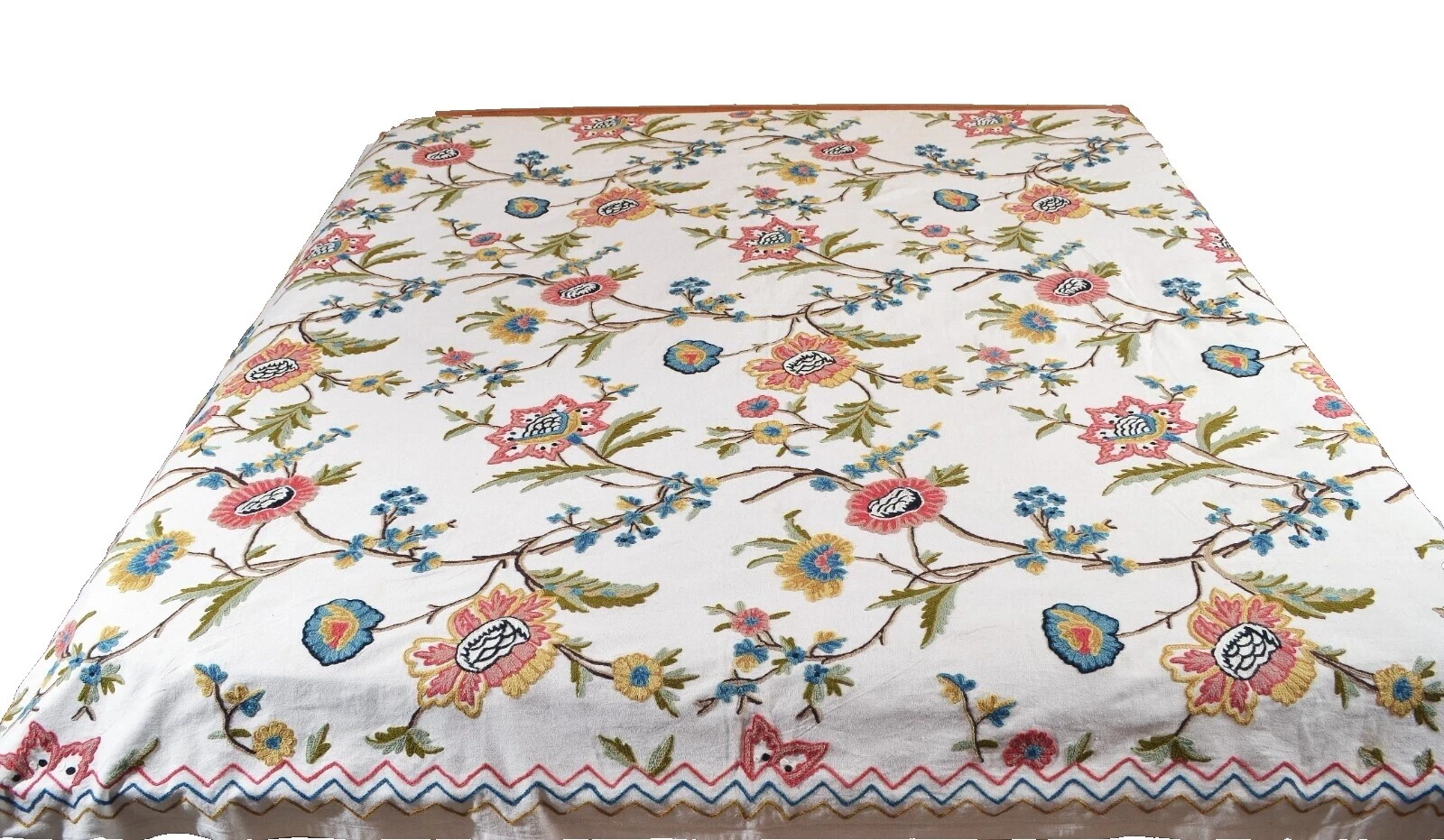 Cubrecamas White Floral