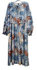 SHEIN Curve Floral Maxi Tropical Summer Long Dress Womens Size 4XL