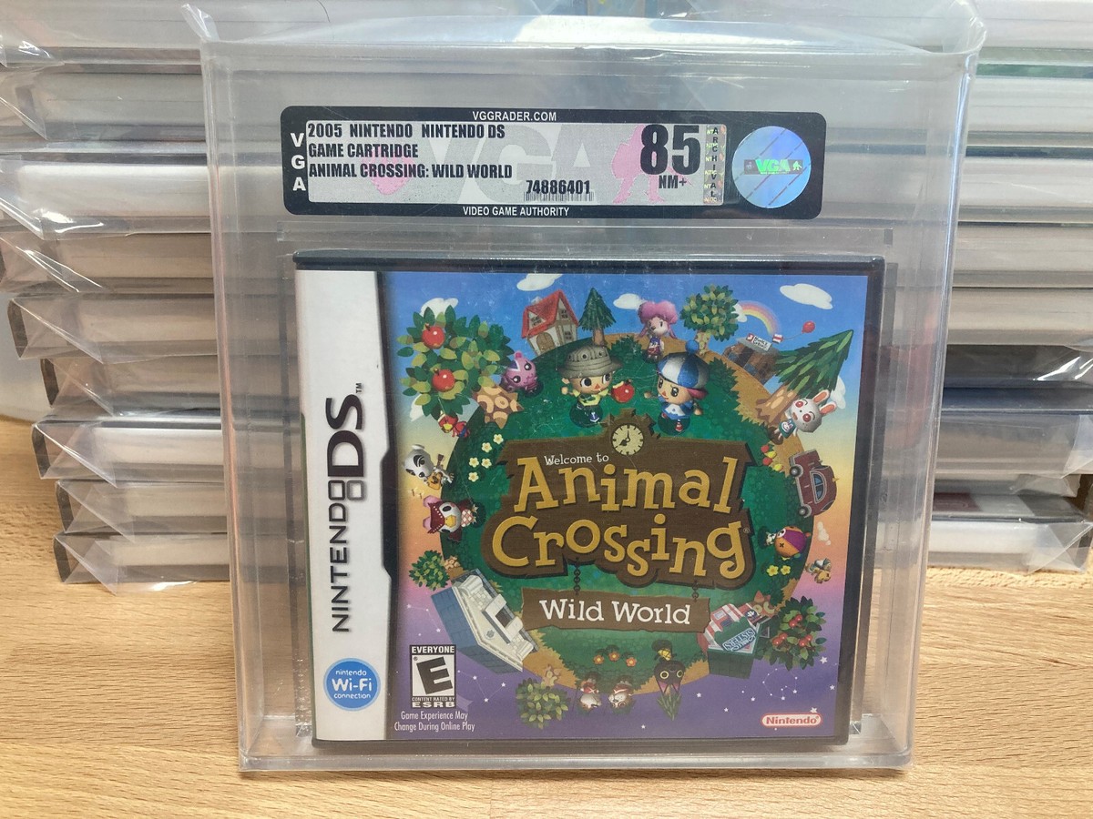 Animal Crossing Wild World 2005 Nintendo DS VGA 85 (not WATA or