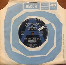 Detroit Wheels For The Love Of A Stranger 1968 Soul Funk A-Label Promo Oz 45