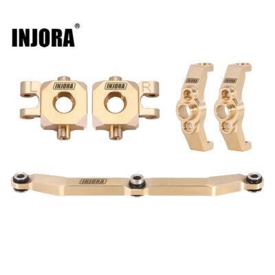 INJORA Brass Caster Block C-Hubs,Steering Blocks Knuckle,Steering Link for TRX4M