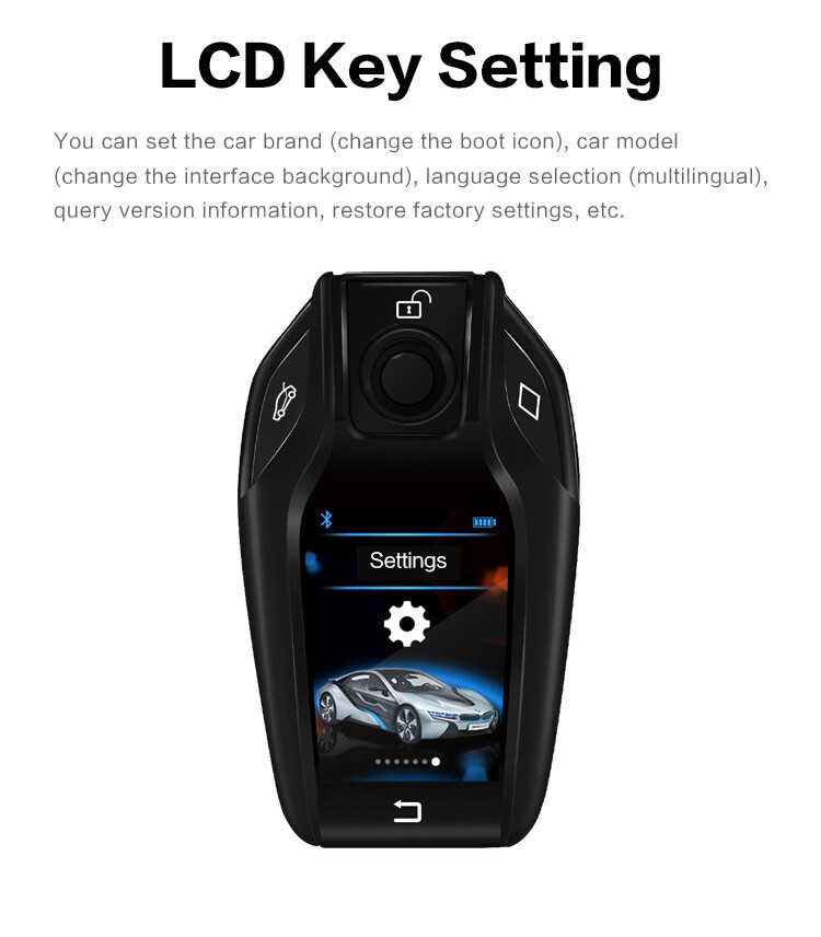 CARDOT Car Alarms Lcd Key for all push button start cars bmw benz