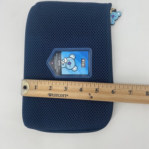 BT21 BTS Navy Blue KOYA Mesh Pouch Case K-Pop - Picture 9 of 9