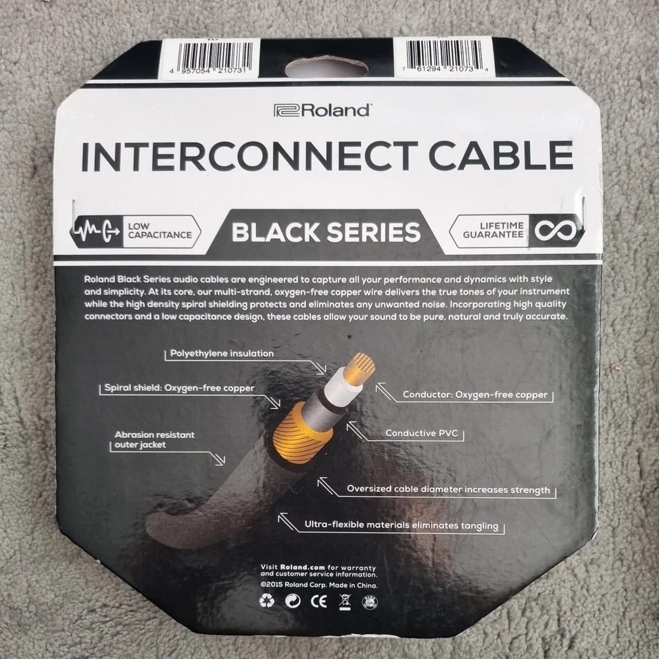 Roland RCC-15-2R2R 4.5M Dual RCA Cable - Image 2 of 2