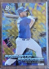 Pete Alonso 2018 BOWMAN PLATINUM PRISMATIC PRODIGIES SUPERFRACTOR True 1/1 Mint