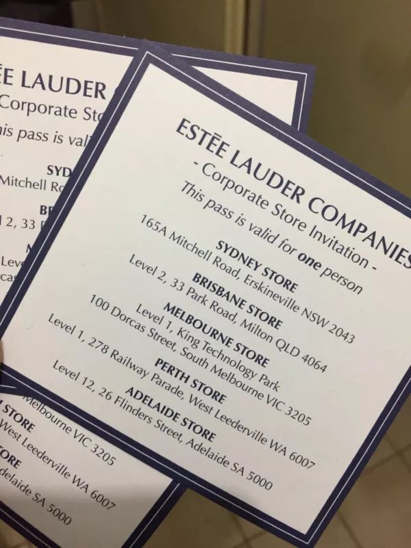 Estee Lauder Corporate Store Pass Estee Lauder Corporate Store Pass