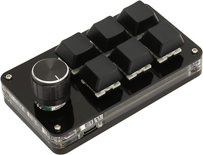 6 Key USB-C Macro Programmable OSU Keyboard with Knob & RGB Backlit